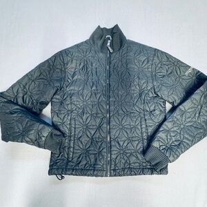 Jansport Black Floral Burst Quilted women’s large